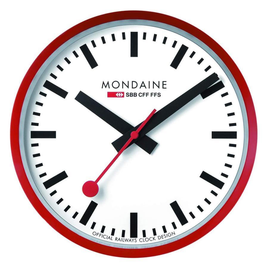 MONDAINE 正規品 モンディーン スイス国鉄認定 ウォールクロック