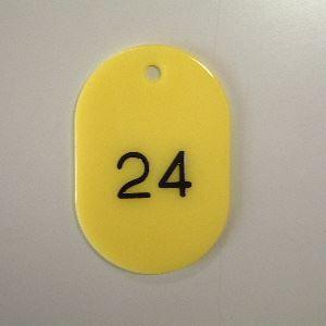 大切な 番号札 まとめ 小判型 2セット 入 黄 Cr Bg41 Y 連番 番号入 スチロール製 その他事務用品 Futurepromises Org