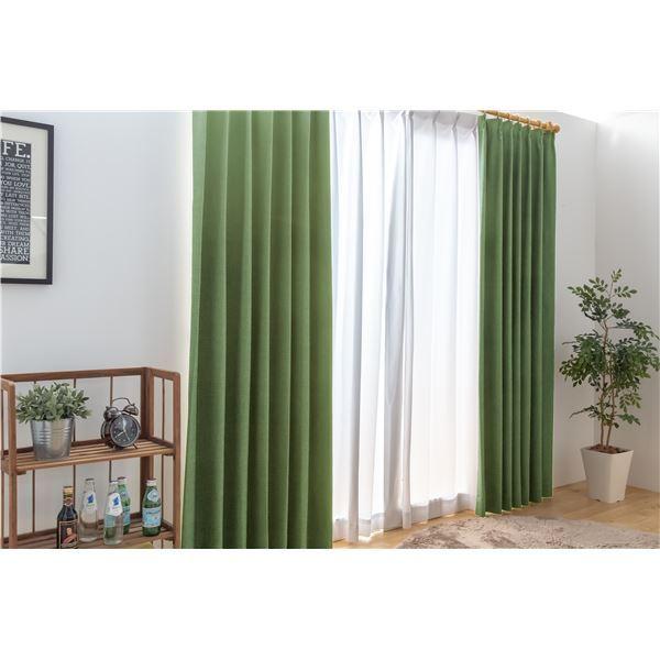 福袋セール 遮光カーテン ドレープカーテン 遮音 遮熱 1級遮光 幅100cm 丈165cm 日本製 形状記憶 無地 洗える ダークグリーン 2枚入り ロールスクリーン Baskincoffee Vicom Corp Com