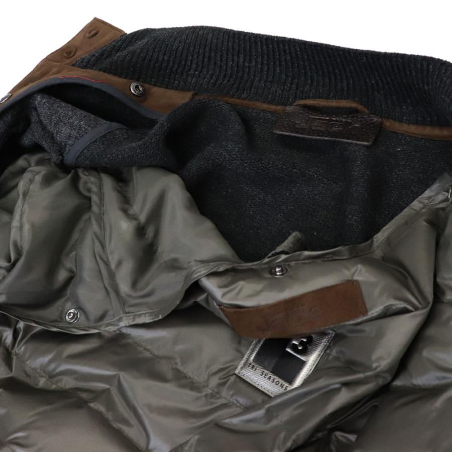 THE JACK Leathers ザ・ジャックレザー レザー切替 ニットジャケット 