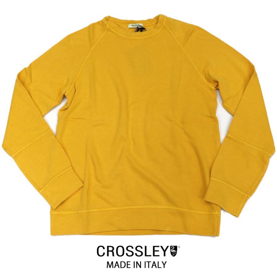 CROSSLEY クロスリー イタリア製 コットンニットトレーナー メンズ 春夏 長袖Tシャツ ラグランスリーブ　コットン 綿 100% 国内正規品｜shopbios｜03