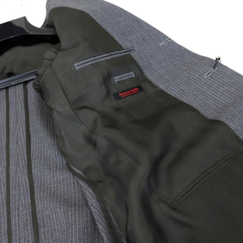 BEAMS F LUIGI BOTTO ジャケット グレー サイズ50 LUIGI BOTTO ルイジボット ハイツイストウール イタリア製生地