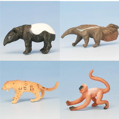 サファリ フィギュア レインフォレスト チューブ 動物 鳥 爬虫類