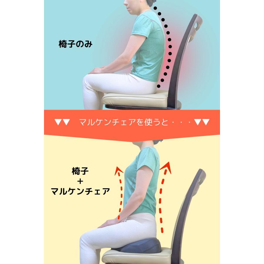 マルケンチェア 座位姿勢矯正座具 メーカー特許取得済み 川邊研