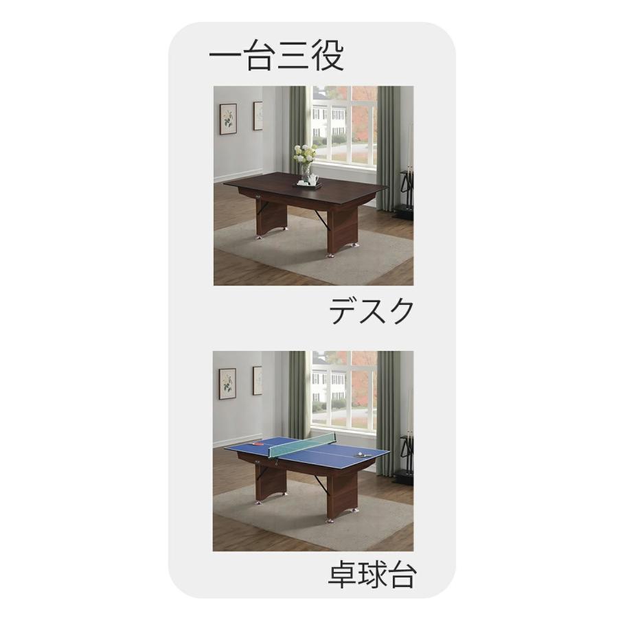 3in1アンティークブロンズビリヤードテーブル | クラシックデザインと実用性の融合 友人とのパーティーテーブル 自宅娯楽を求める方 高耐久性ビリヤードテーブルの画像