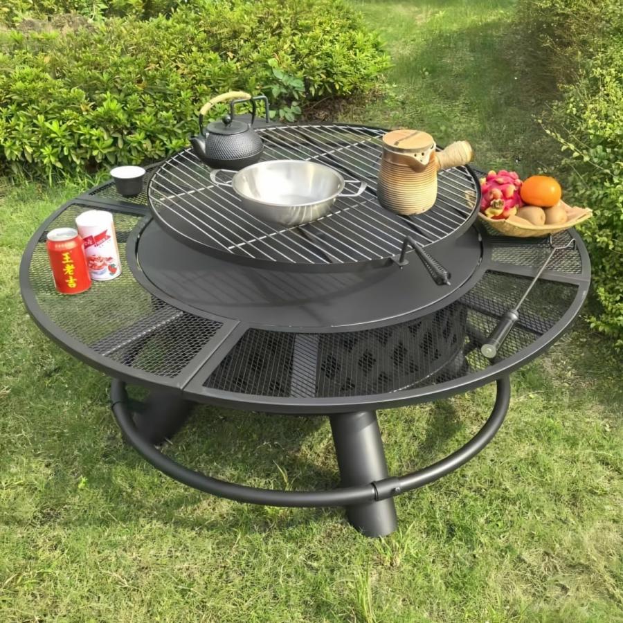 ファイヤーピット テーブル バーベキュー 大人数 耐熱性 自宅 庭 家庭