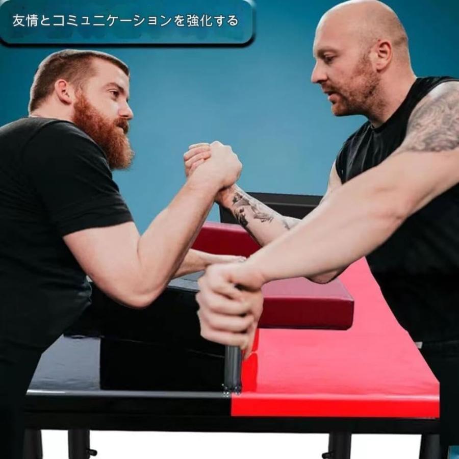 競技トレーニングアームレスリングテーブル フルスケールアームスタンド ブラック 腕相撲レスリング大会専用の競技台 おしゃれ 世界規格の公式アームレスリング
