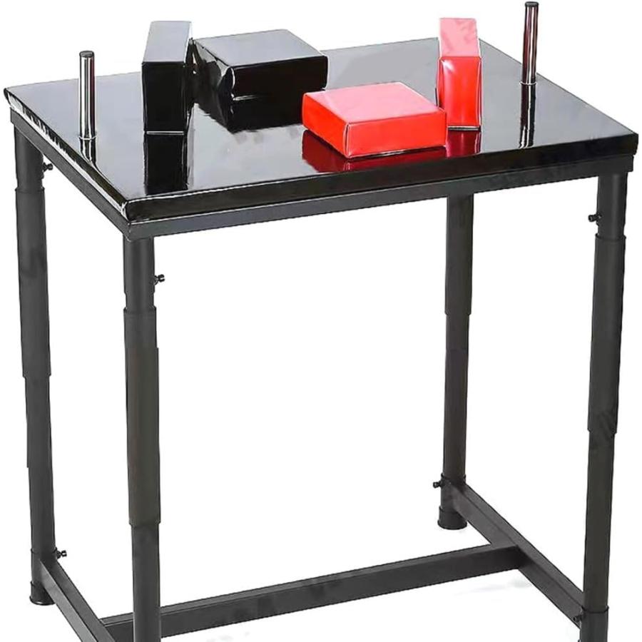 競技トレーニングアームレスリングテーブル フルスケールアームスタンド ブラック 腕相撲レスリング大会専用の競技台 おしゃれ 世界規格の公式アームレスリング