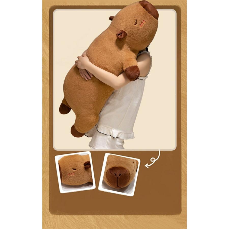 カピバラ ぬいぐるみ 抱き枕 50/70/90cm 寝そべり クッション かわいい