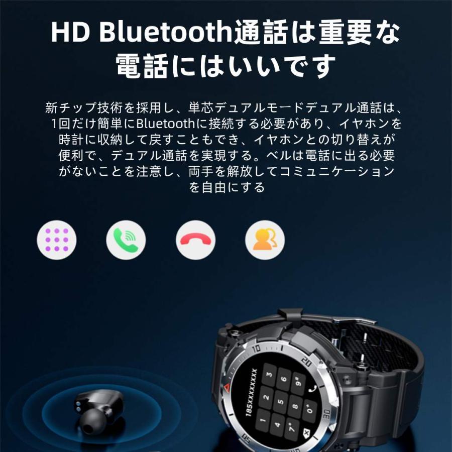 【TWS BLEヘッドセット】スマートウォッチ 日本製センサー 通話機能 血圧 血中酸素 心拍数 健康測定メンズ レディース 大画面 高精度 検測 防水 敬老の日 日本語_11