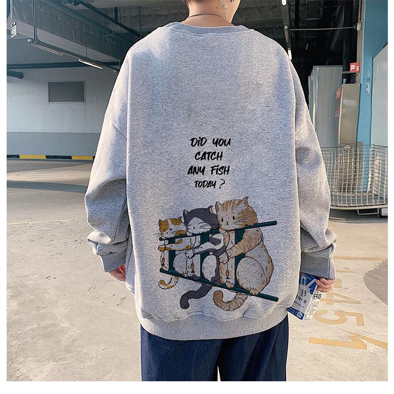 Kuisogan パーカー メンズ 無地 トレーナー フード付き プリント バック 春秋着服 トップス プルオーバー おおきいサイズ 快適 Tシャツ Tシャツ スウェット 冬