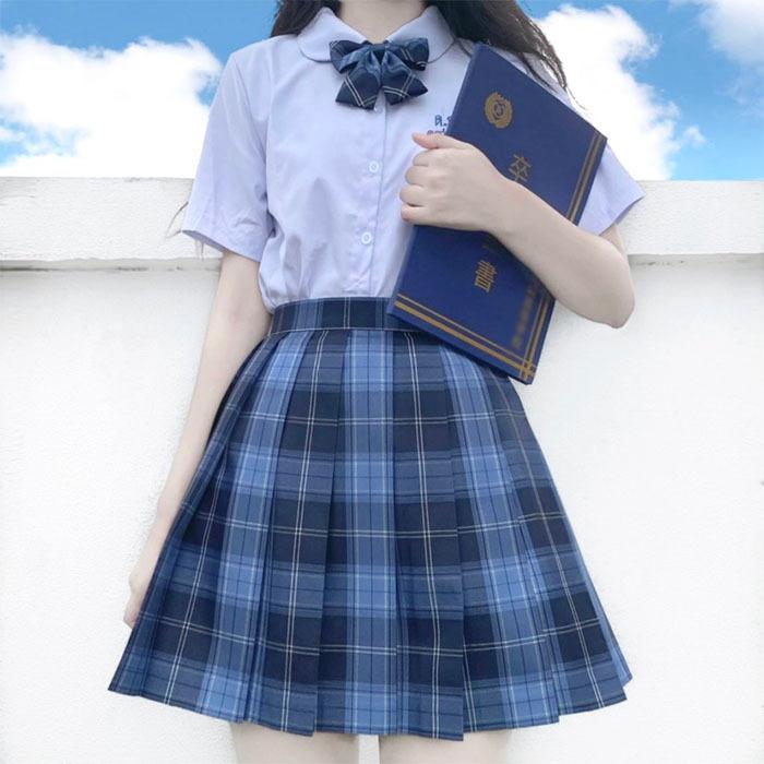 制服 スカート チェック柄 スクール プリーツスカート レディース 
