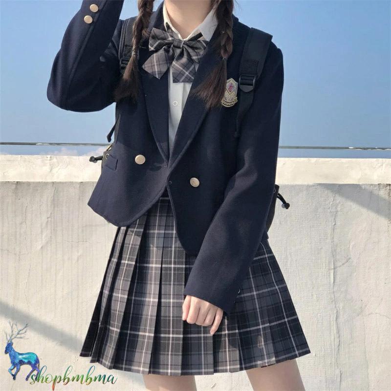 女子高生 制服 リボン ブレザー スカート チェック セット JK 学生 
