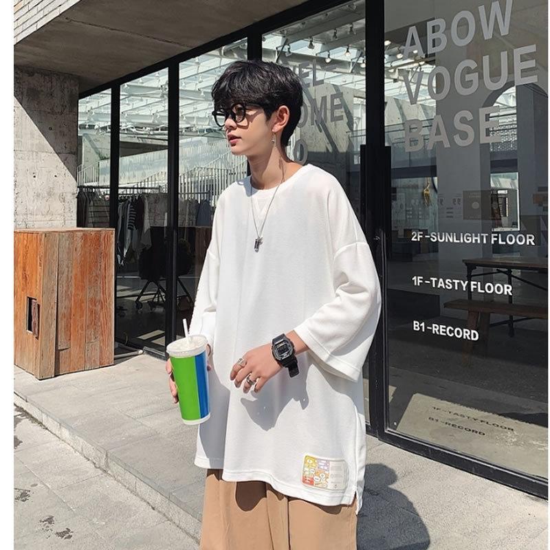 日本限定モデル ゆったり ドロップショルダー Tシャツ 半袖 ハーフスリーブ ティーシャツ Tee 韓国 ファッション メンズ ショート スリーブ ストリート カジュアル Simbcity Net
