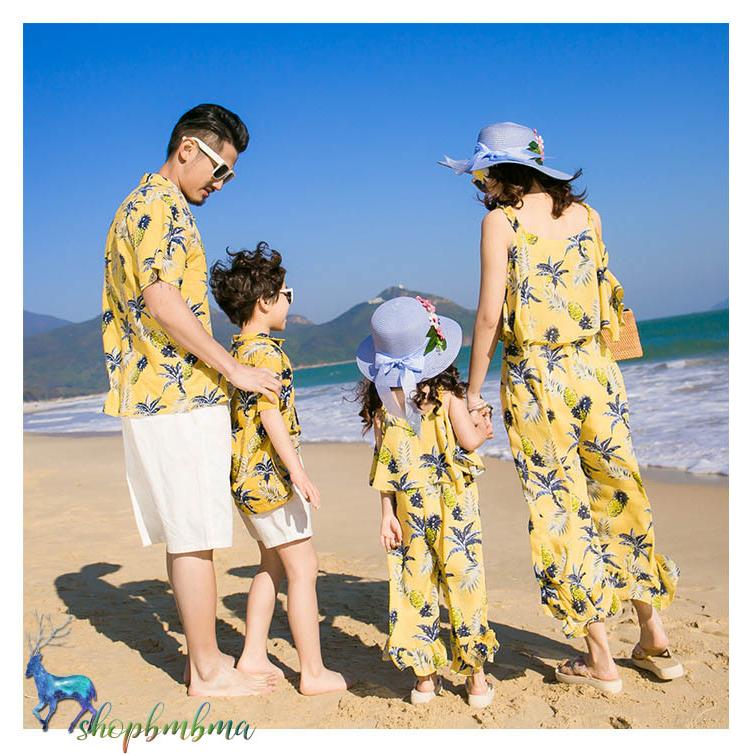 親子 ペアルック キッズ ズボン パパ ビーチ ファッション ブラック ママ メンズ リゾート レディース 上下セット 可愛い 旅行 海 緑 葉 親子 コーデ 親子セットアップ Ginger掲載商品 上下セット