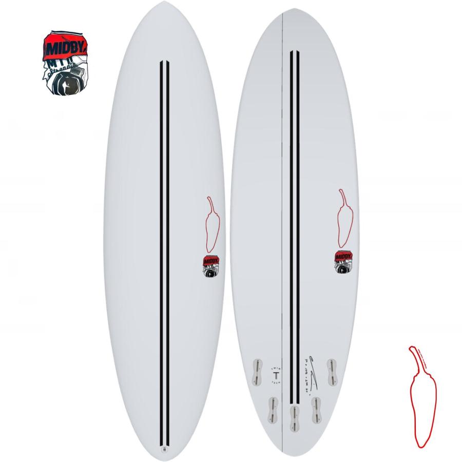 サーフボード ショートボード チリミディ MIDDY 　TWIN TECH 　　軽量ＥＰＳエポキシ 　 : chilliboard02 : ARROW  SURF - 通販 - Yahoo!ショッピング