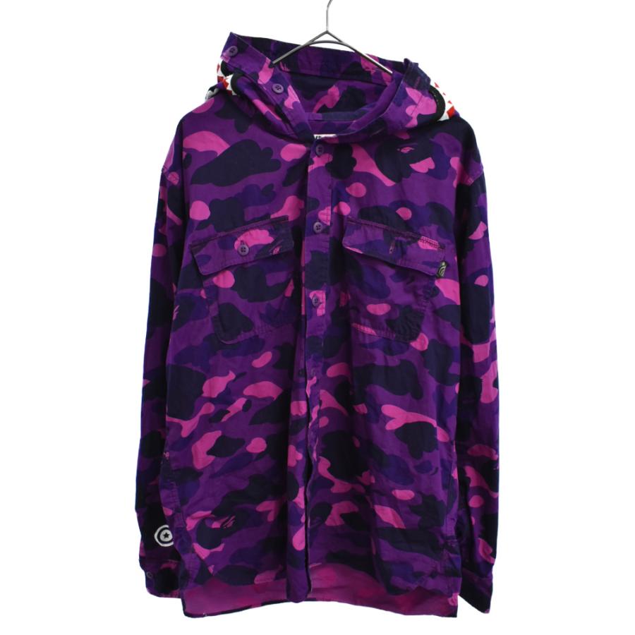 送料無料 A Bathing Ape アベイシングエイプ Camo Shark Hoody Shirt シャークフードジャケット 001shfx アウトレット送料無料 Collezionec2ph Com