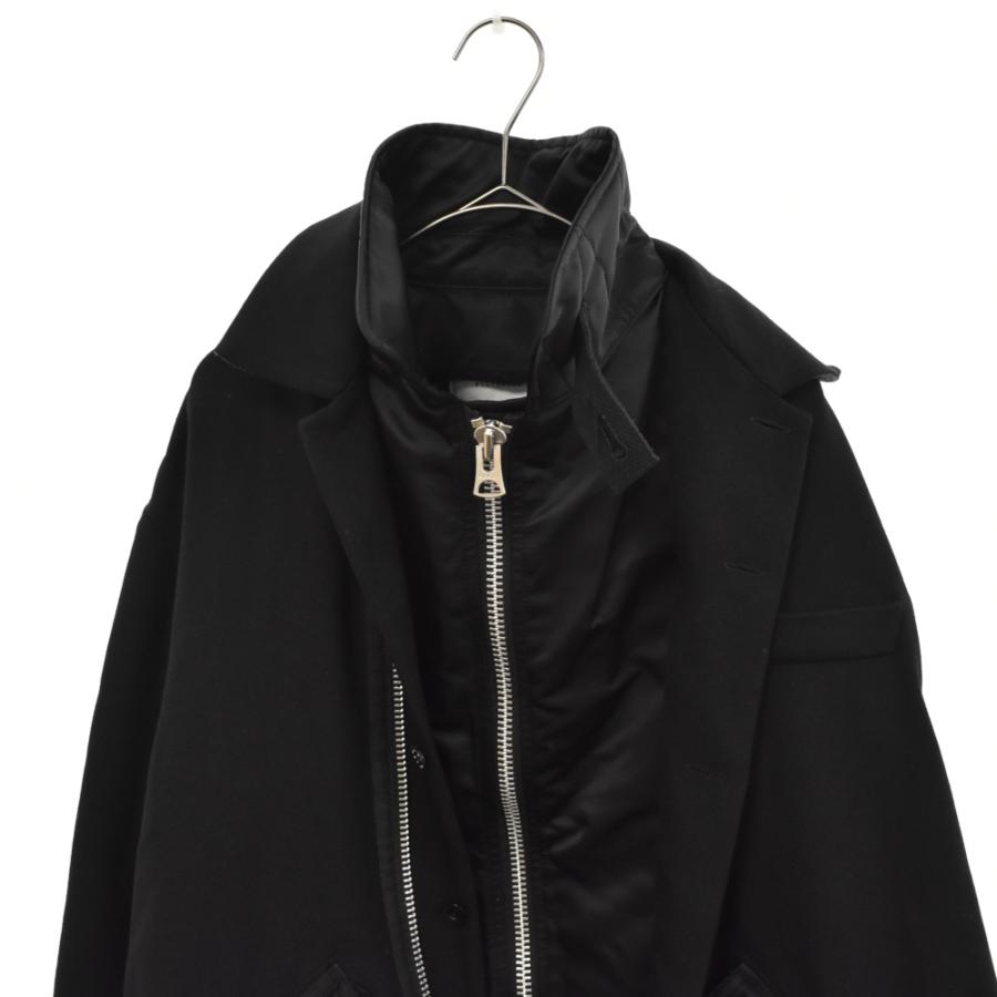 sacai サカイ 21AW 再構築ウールサージナイロンブルゾン sacai サカイ 21AW 再構築ウールサージナイロンブルゾン