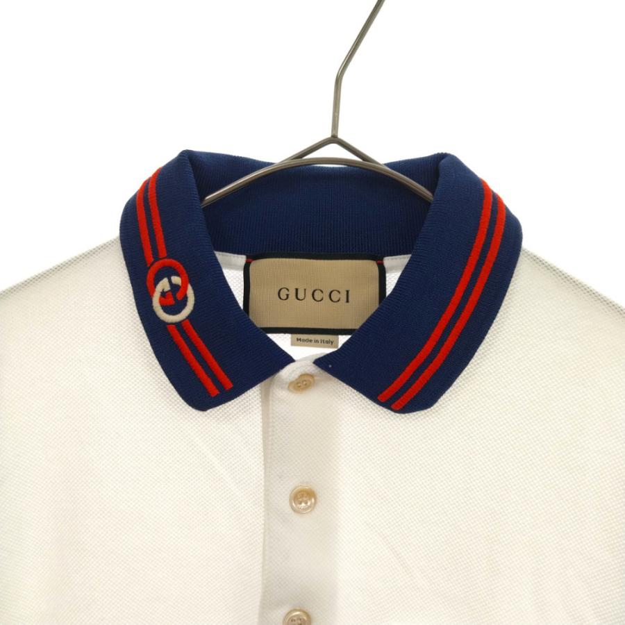 GUCCI グッチ 21SS インターロッキングG コットンピケ 半袖ポロシャツ