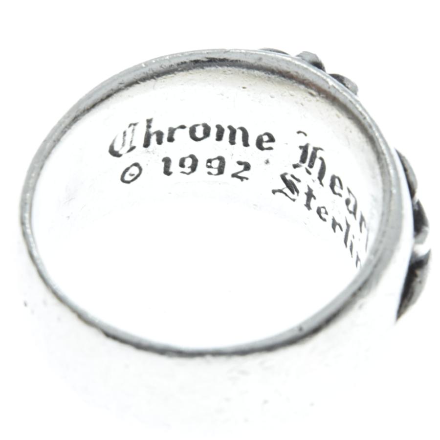 CHROME HEARTS CH シルバー フローラル クロス リング 20号