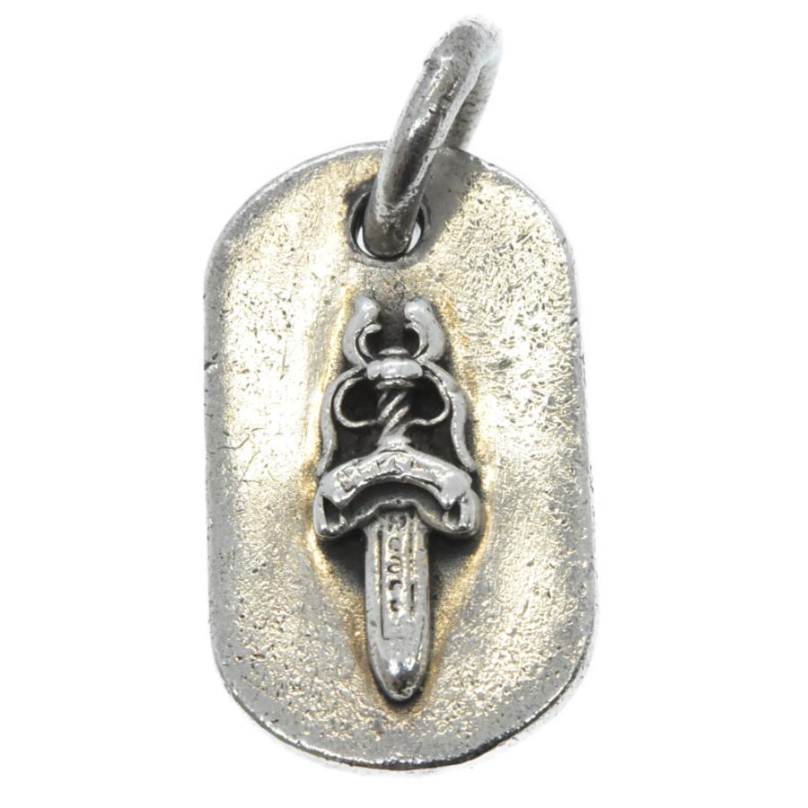 CHROME HEARTS クロムハーツ スモールレイズドダガー ドッグタグ CHROME HEARTS クロムハーツ スモールレイズドダガー ドッグタグ
