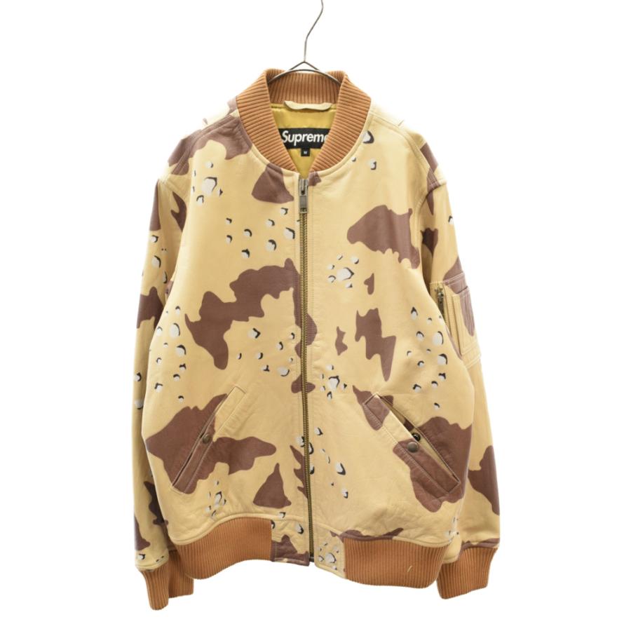 Supreme シュプリーム 17SS Leather MA-1 Jacket Desert Camo Supreme シュプリーム 17SS Leather MA-1 Jacket Desert Camo