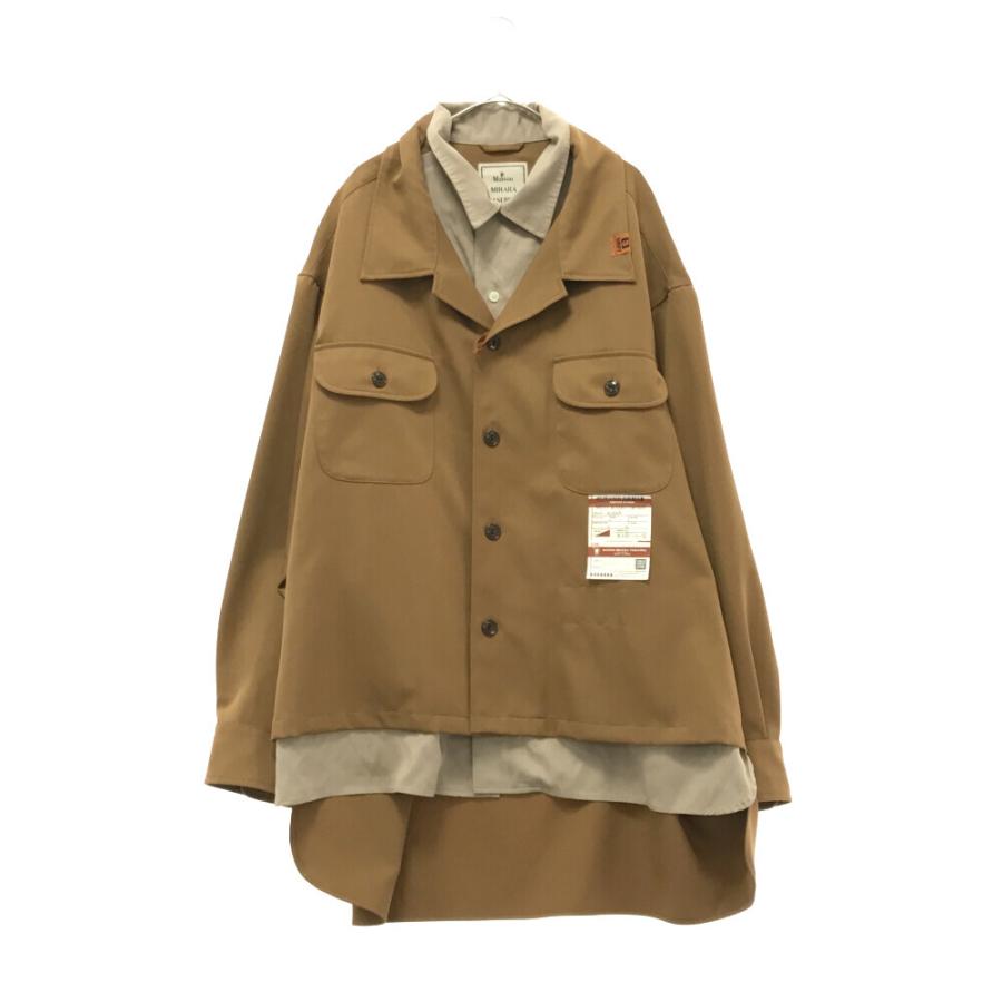 ミハラヤスヒロ 21AW Double Layered Work Shirt ドッキングダブル 