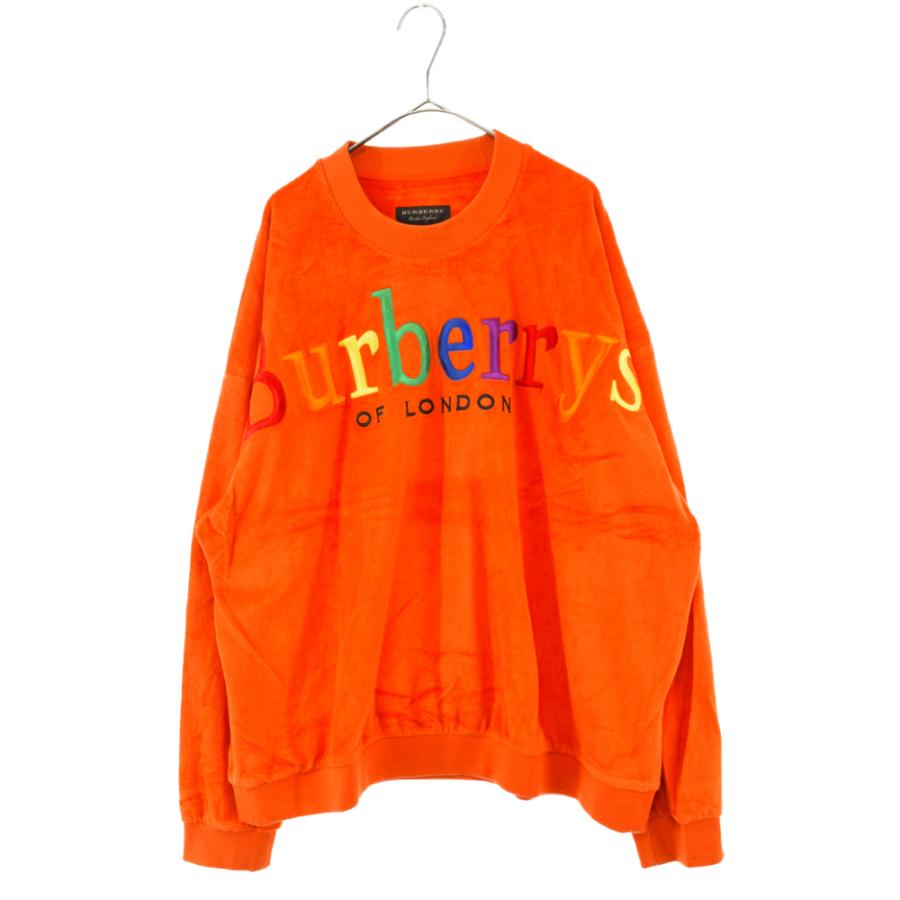 バーバリー 18AW 4549317 レインボーロゴ タオル地 クルーネック
