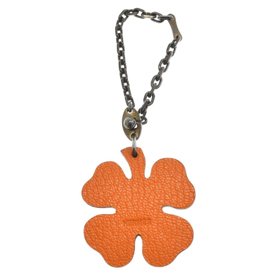 HERMES エルメス LOCKY-4 ラッキー4 クローバー キーチェーン  