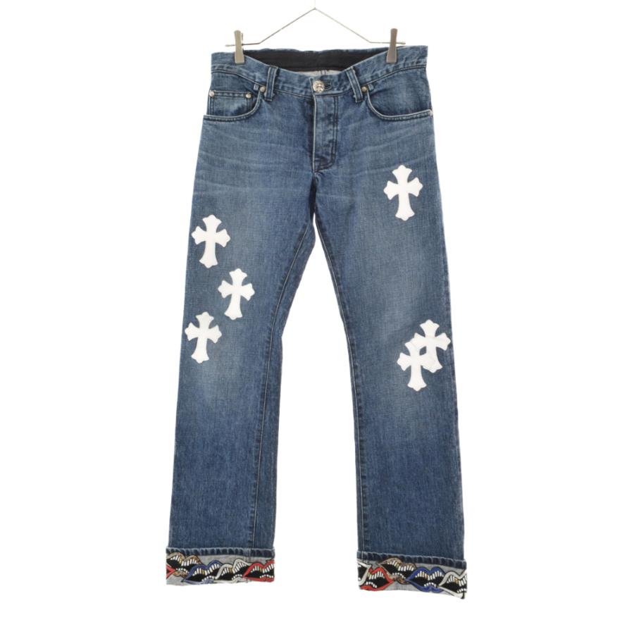 CHROME HEARTS クロムハーツ PRO MATTY BOY KISS JEAN 裾 CHROME HEARTS クロムハーツ PRO MATTY BOY KISS JEAN 裾