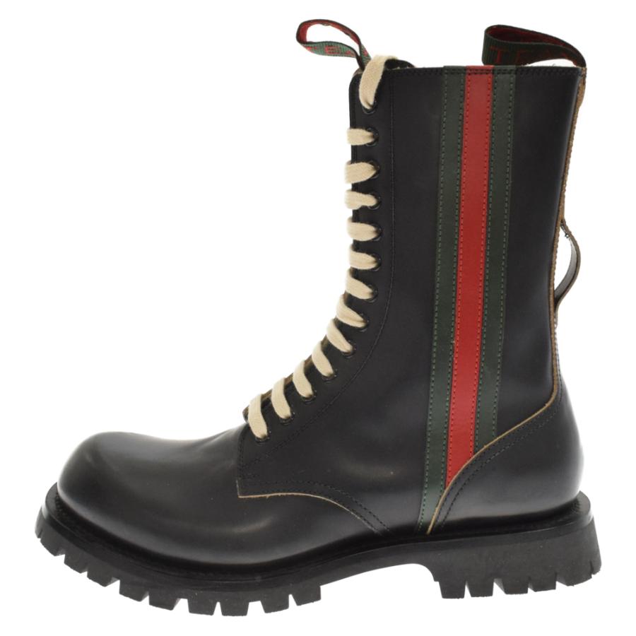 GUCCI グッチ UNTITLED BOOTS 547667 シェリーライン ブラック サイド 