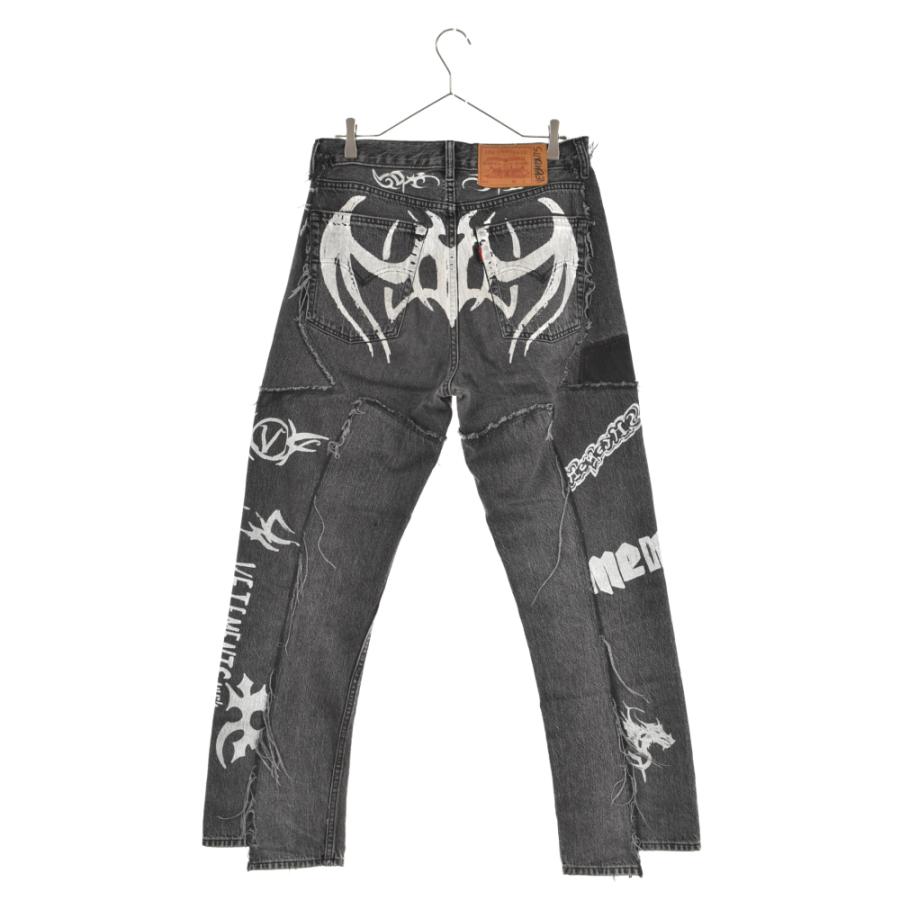 VETEMENTS ヴェトモン 18AW ×LEVI'S Tribal Sticker Denim Pant VETEMENTS ヴェトモン 18AW ×LEVI'S Tribal Sticker Denim Pant