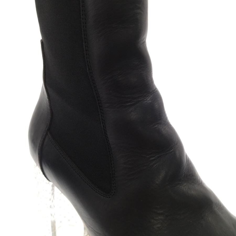 Rick Owens リックオウエンス Grill Kiss Boots RU02A5825 グリルキスブーツ チャンキーソール ブラック サイドゴア