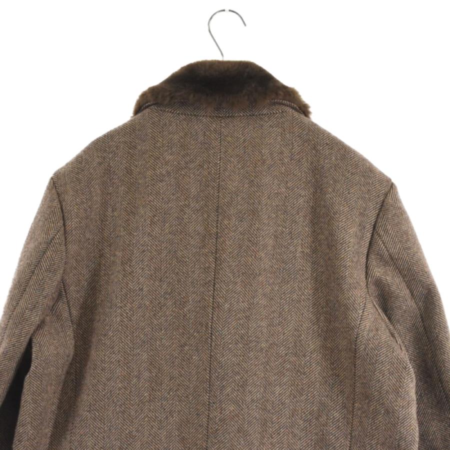 SUPREME シュプリーム AW Fur Collar Tweed Coat ファーカラー