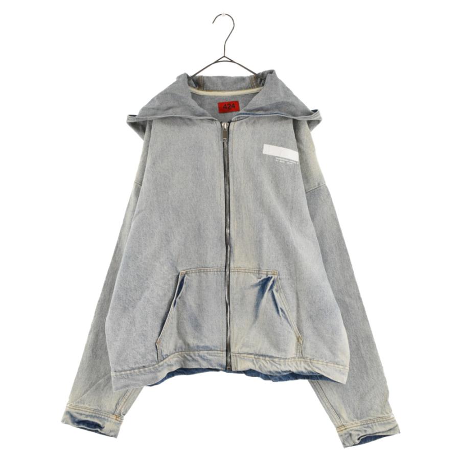 424 フォートゥーフォー Denim Zip Up Hoodie Jacket デニムジップ  