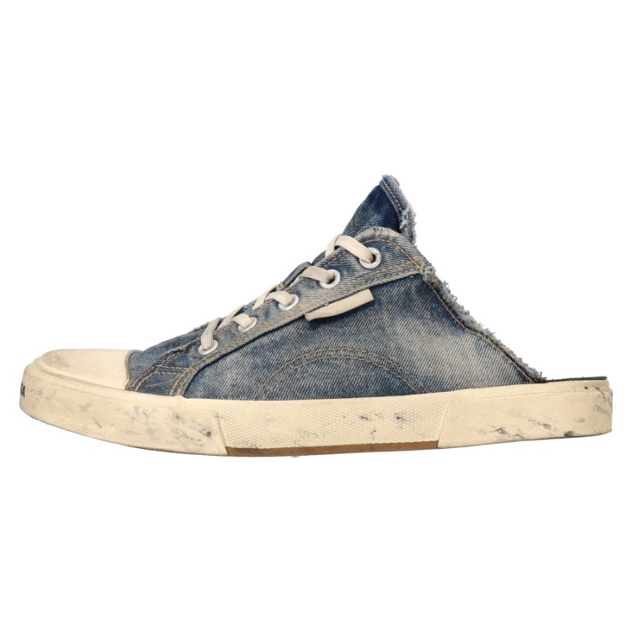 BALENCIAGA バレンシアガ Paris denim slippers 693953 ダメージ加工 