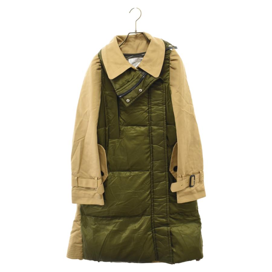 sacai サカイ 21AW ハイブリッド 異素材切替 ブレンド ギャバジン 
