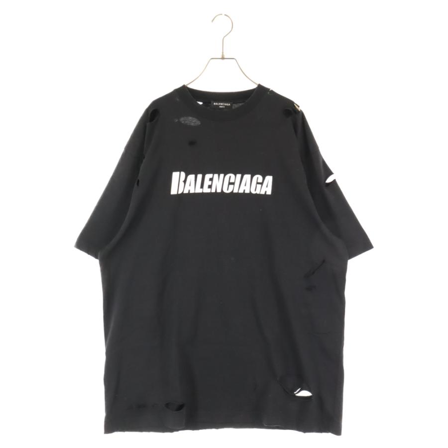 BALENCIAGA 21SS Destroyed Flatground Tee