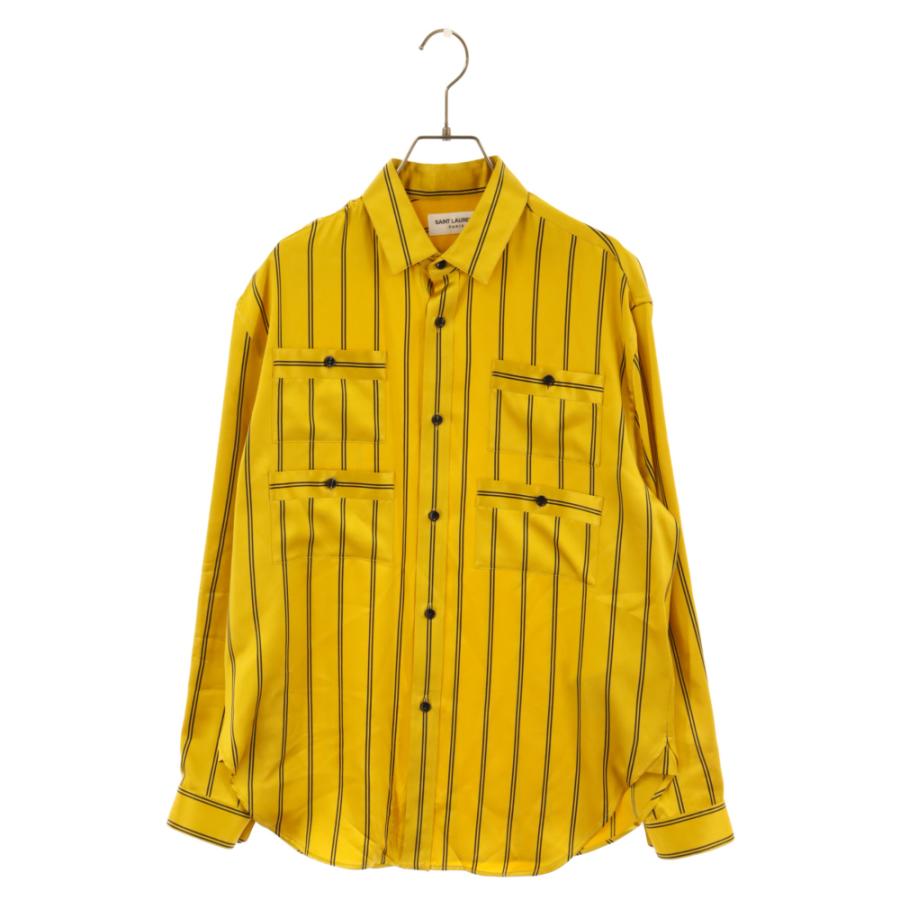 SAINT LAURENT PARIS サンローランパリ 21AW シルク ストライプ SAINT LAURENT PARIS サンローランパリ 21AW シルク ストライプ
