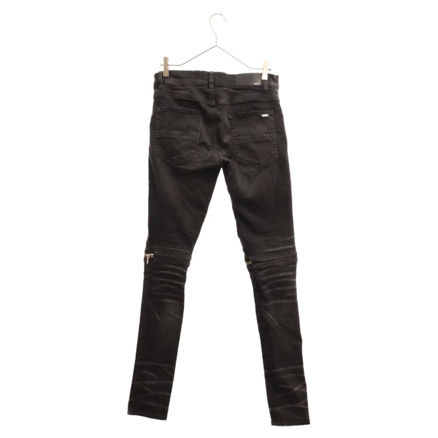 AMIRI アミリ MX1 クラッシュ加工 バイカーデニム サイドジップ AMIRI アミリ MX1 クラッシュ加工 バイカーデニム サイドジップ