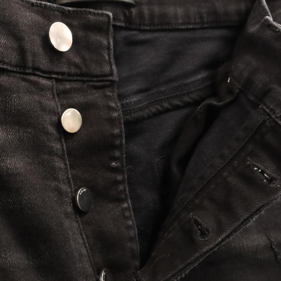 AMIRI アミリ MX1 クラッシュ加工 バイカーデニム サイドジップ AMIRI アミリ MX1 クラッシュ加工 バイカーデニム サイドジップ