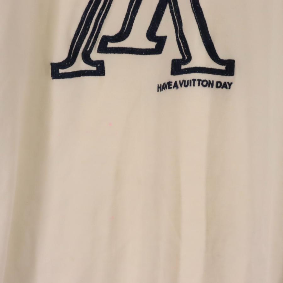 LOUIS VUITTON ルイヴィトン 18AW Upside Down Logo Tee RM182M CMS HFY04W  アップサイドダウンロゴTシャツ 半袖カットソー ホワイト