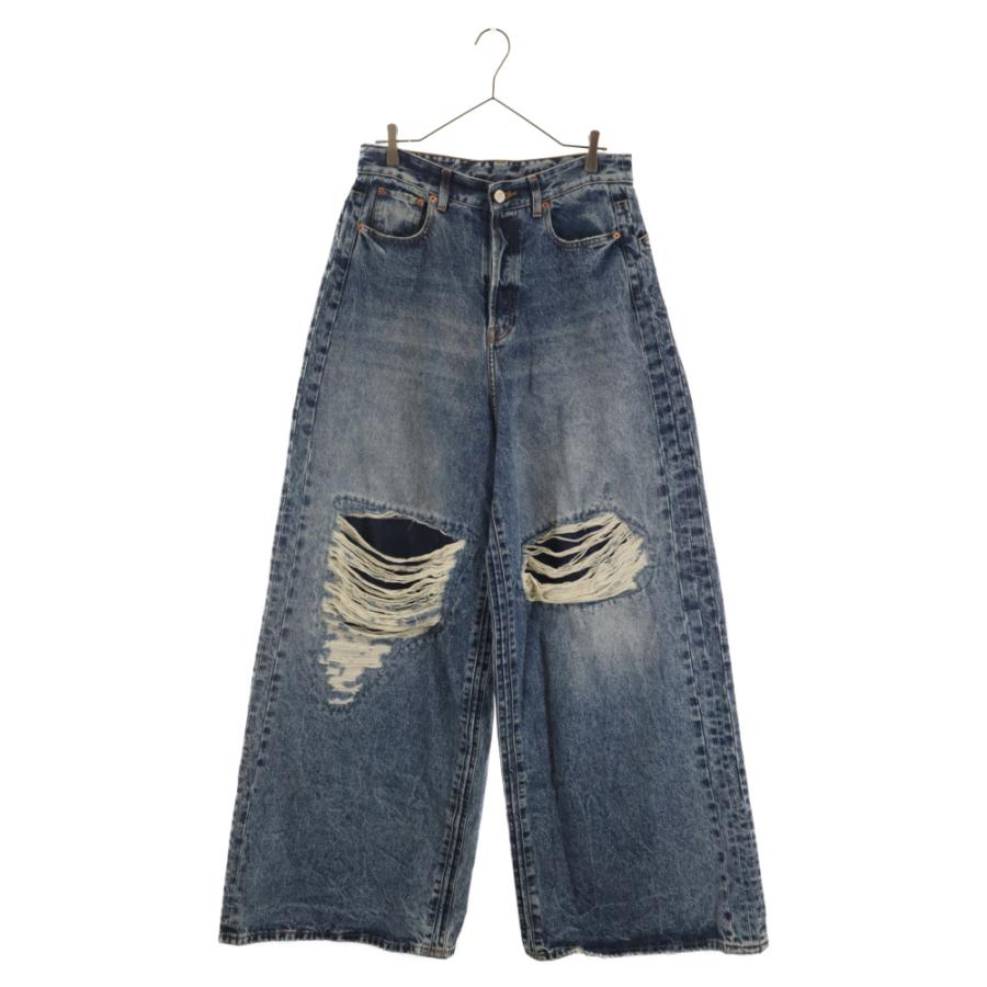 VETEMENTS ヴェトモン 23SS PATCHED DESTROY BAGGY DENIM パッチ VETEMENTS ヴェトモン 23SS PATCHED DESTROY BAGGY DENIM パッチ