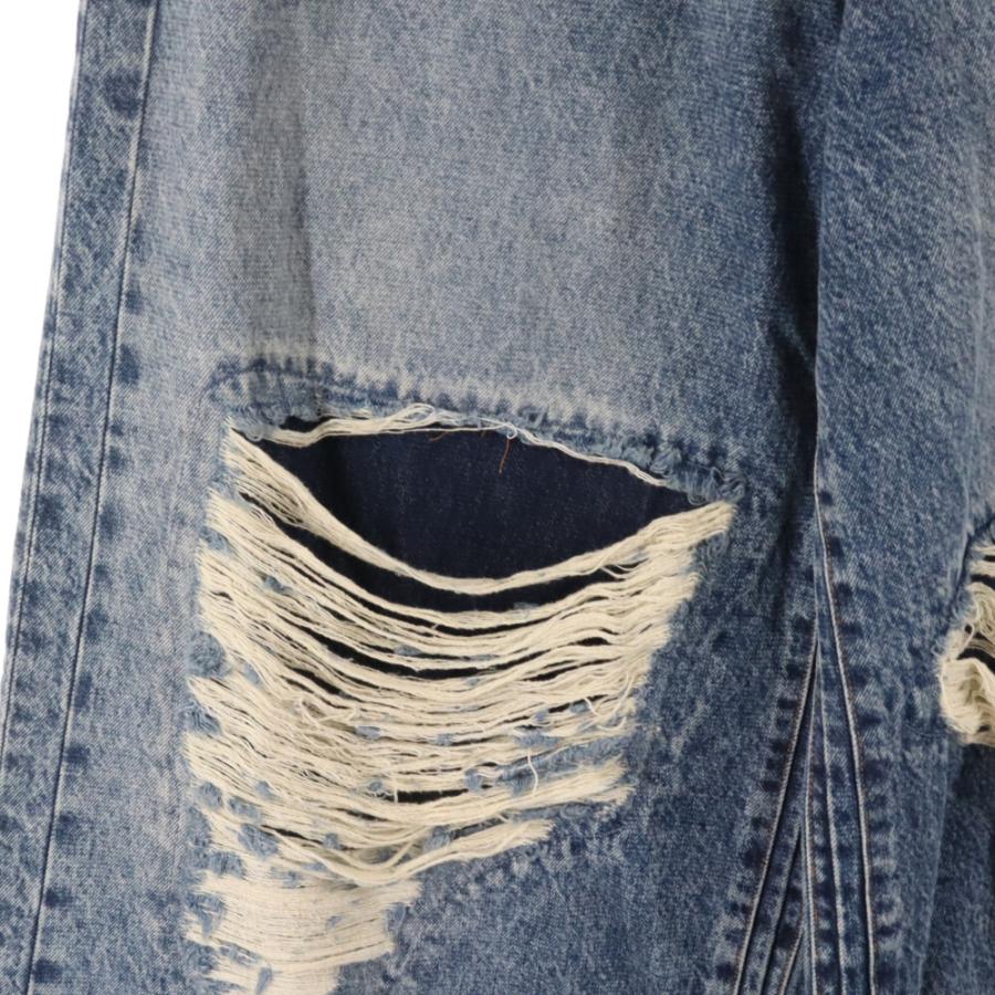 VETEMENTS ヴェトモン 23SS PATCHED DESTROY BAGGY DENIM パッチ VETEMENTS ヴェトモン 23SS PATCHED DESTROY BAGGY DENIM パッチ