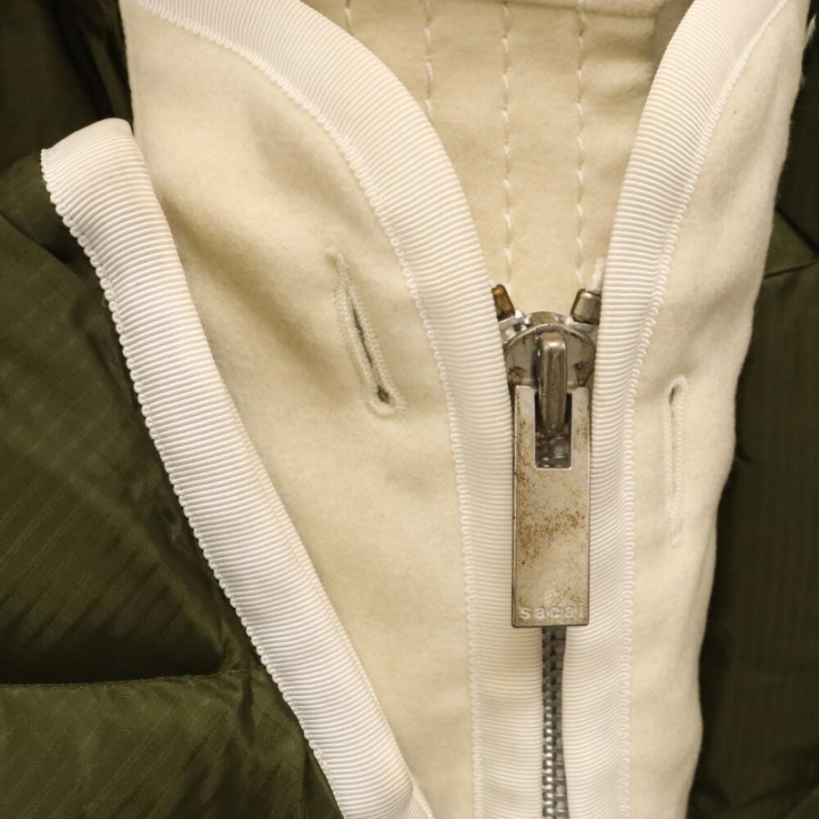 sacai Sacai サカイ 19AW ジップアップ切替 レイヤード ダウン 
