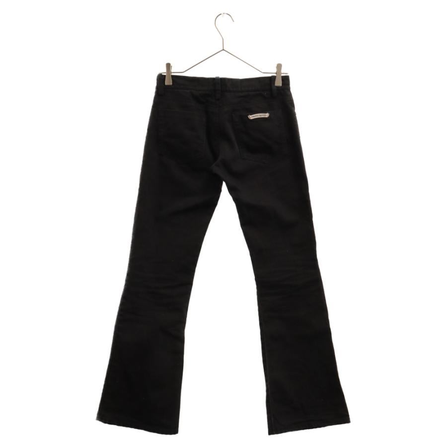 CHROME HEARTS クロムハーツ FLEURKNEE DNM PANTS フレアニー ステッチ CHROME HEARTS FLEURKNEE DNM PANTS BLACK