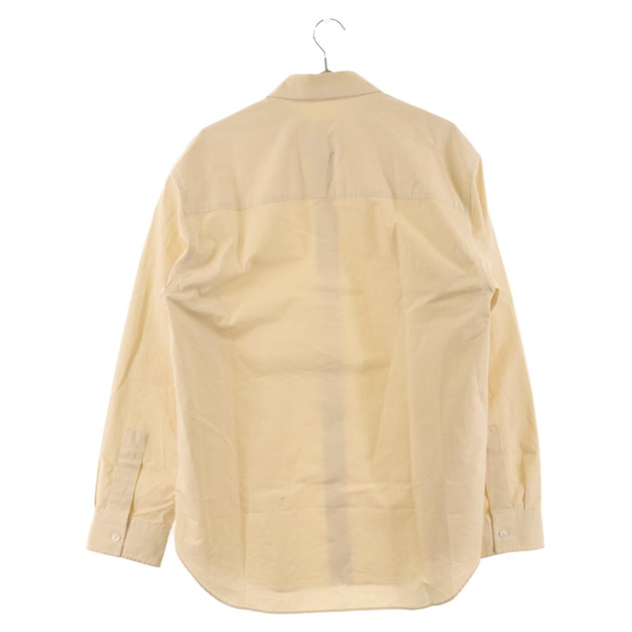 JIL SANDER / 21SS NEVER FADE AWAY ロゴプレートポプリン長袖シャツ/48/コットン/GRY JIL SANDER ジルサンダー 21SS NEVER FADE AWAY ロゴプレートポプリン