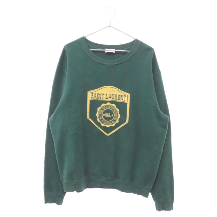 SAINT LAURENT PARIS サンローランパリ 22SS Sweatshirt Vert SAINT LAURENT PARIS サンローランパリ 22SS Sweatshirt Vert