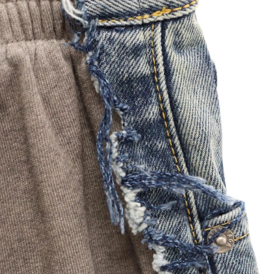 バレンシアガ 23SS Hybrid Baggy Jeans ハイブリッドバギージーンズ スウェットドッキングデニムパンツ インディゴ 738751 TNW01｜shopbring｜04