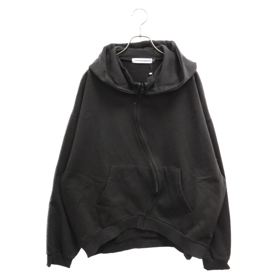 トリプルエフポスタルサービス ROUND HEM CURVED ZIP-UP HOODIE  
